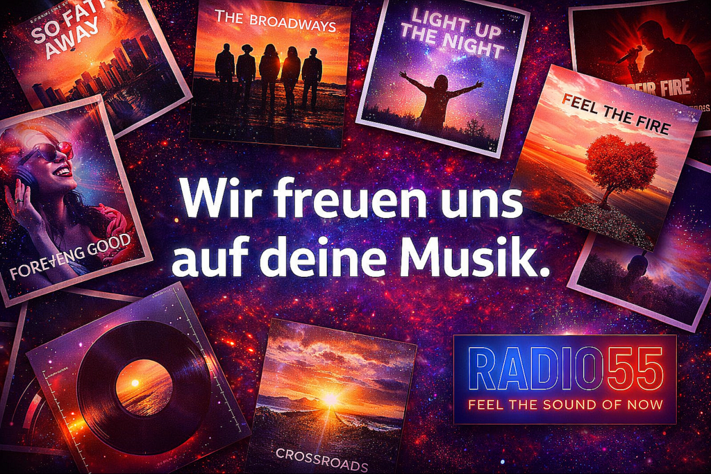 wir freuen uns auf deine musik radio55 sharp